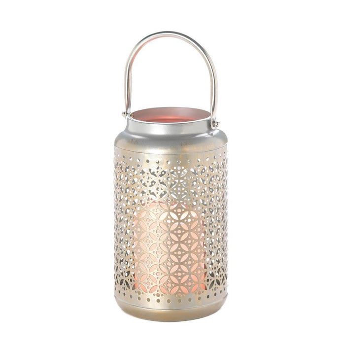 Iron Filigree LED Lantern - crazydecor