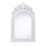 Arched Top White Wall Mirror - crazydecor