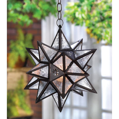 Hanging Moroccan Star Lantern - crazydecor