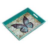 Blue Butterfly Serving Tray - crazydecor