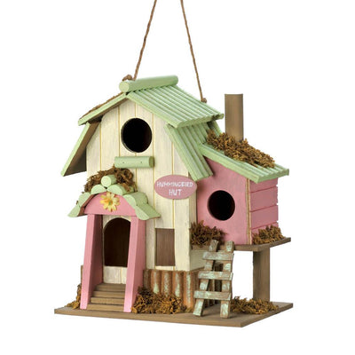 Hummingbird Hut Birdhouse - crazydecor