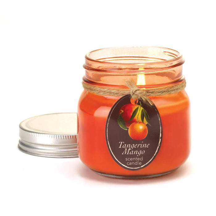 Tangerine Mango Mason Jar Candle - crazydecor