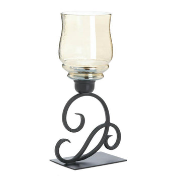 Iridescent Glass Hurricane Lantern - crazydecor