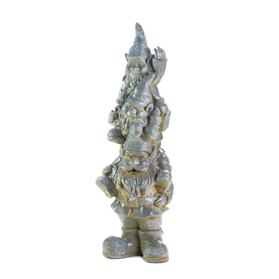 Stacked Gnome Statue - crazydecor