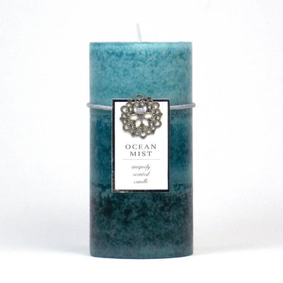 Ocean Mist Pillar Candle 3X6 - crazydecor