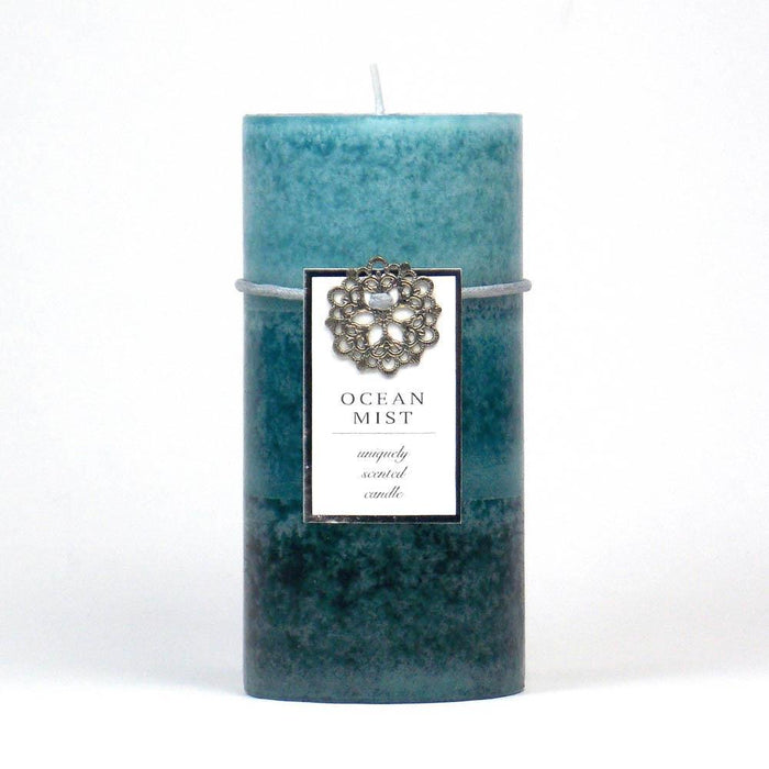 Ocean Mist Pillar Candle 3X6 - crazydecor