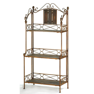 Rustic Bakers Rack Shelf - crazydecor