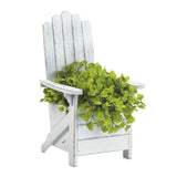 White Adirondack Chair Planter - DreamyDecor