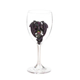 Purple Dragon Glass Goblet - crazydecor