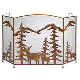 Rustic Forest Fireplace Screen - crazydecor