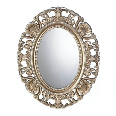 Gilded Oval Wall Mirror - crazydecor