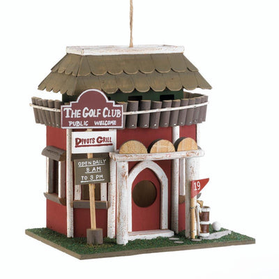 Golf Course Clubhouse Birdhouse - crazydecor