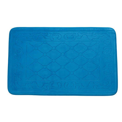 Blue Memory Foam Floor Mat - crazydecor