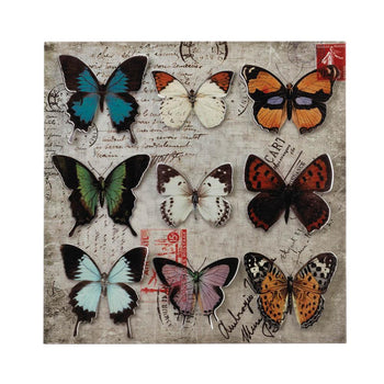 Butterfly Collage 3-D Wall Art - crazydecor