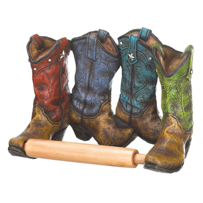 Cowboy Boots Toilet Paper Holder - crazydecor