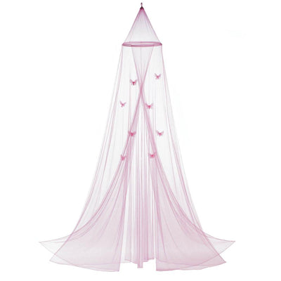 Pink Butterfly Bed Canopy - crazydecor