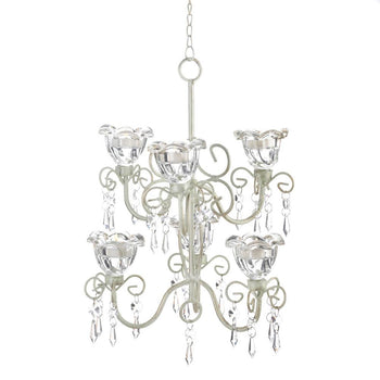 Crystal Blooms Double Chandelier - crazydecor