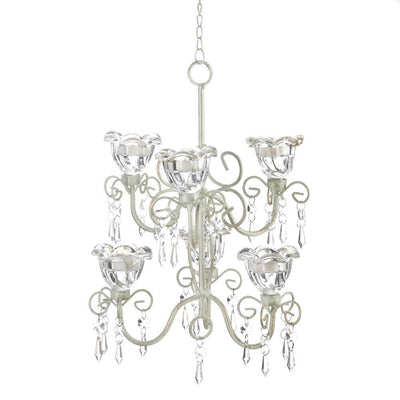 Crystal Blooms Double Chandelier - crazydecor