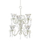 Crystal Blooms Double Chandelier - crazydecor