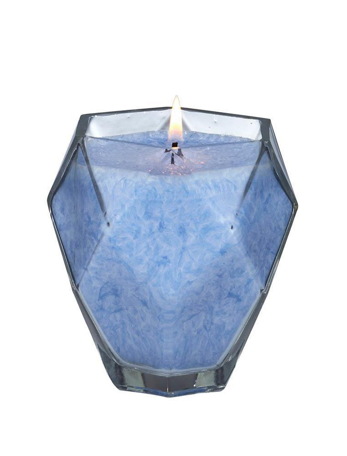 Blue Topaz Jewel Glass Candle - crazydecor