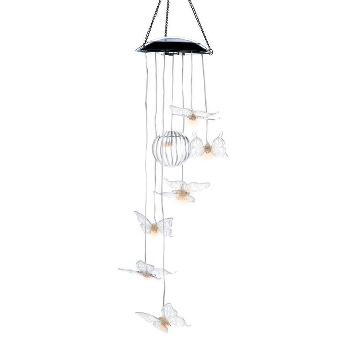 Solar Butterfly Chime - crazydecor