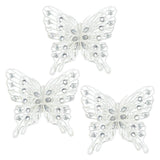 White Gem Butterfly Christmas Ornament Set - DreamyDecor