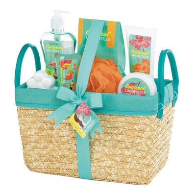 Coconut Lime Tropical Spa Basket Set - crazydecor