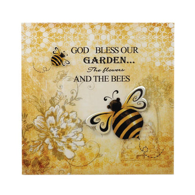 Bumble Bee 3-D Garden Wall Art - crazydecor