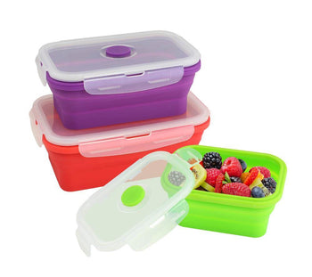 Silicone Stacker Food Container Set - crazydecor