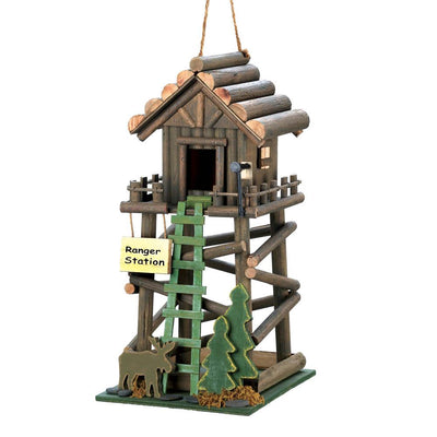 Ranger Station Wooden Birdhouse - crazydecor