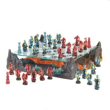 Dawn of Battle Dragon Chess Set - crazydecor