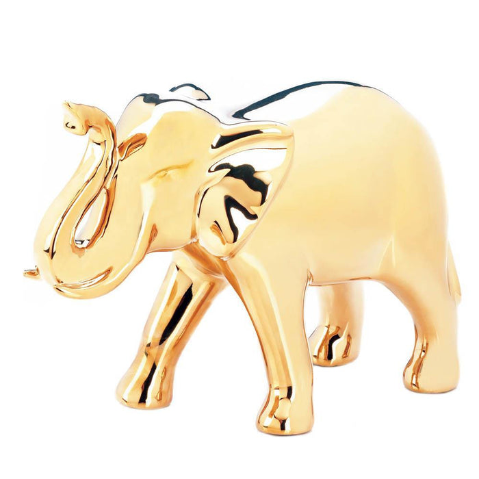 Golden Elephant Figure - crazydecor