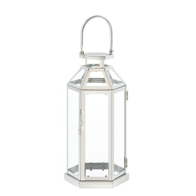 Steel Symmetry Candle Lantern - crazydecor