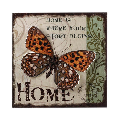 Home Butterfly 3-D Wall Art - crazydecor