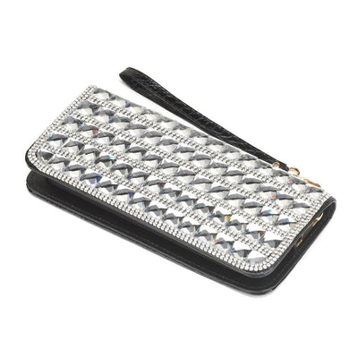 Ladies Crystal Shine Wallet - crazydecor