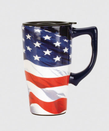 American Flag Travel Mug - crazydecor