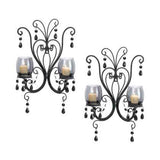 Midnight Elegance Candle Wall Sconces - crazydecor