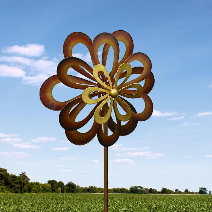 Dancing Daisy Garden Windmill Garden Spinner - crazydecor