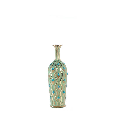 Medium Peacock Jewel Vase - crazydecor