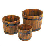 Apple Barrel Planters Trio - crazydecor