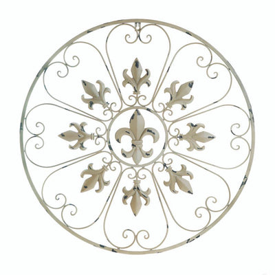 Circular Fleur De Lis Wall Decor - crazydecor