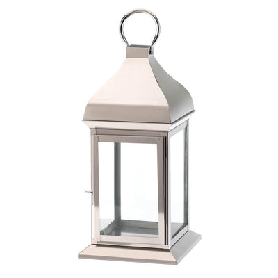 Large Silver Glint Lantern - crazydecor