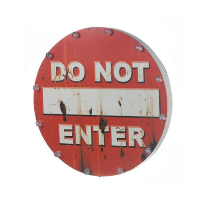 Do Not Enter Light Up Sign - crazydecor