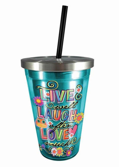 Live Laugh Love Stainless Steel Cup - crazydecor