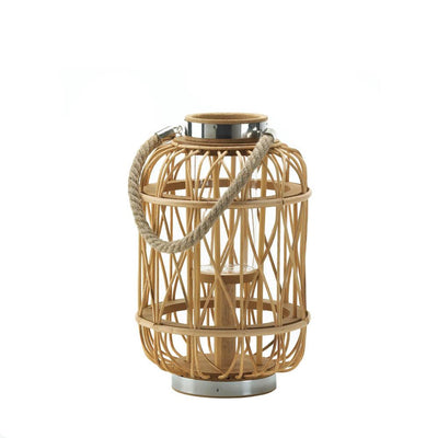 Woven Rattan Candle Lantern (M) - DreamyDecor