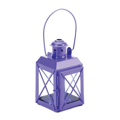 Purple Railway Candle Lantern Lamp - crazydecor