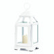 White Mini Contemporary Lantern - DreamyDecor