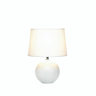 White Round Base Table Lamp - DreamyDecor