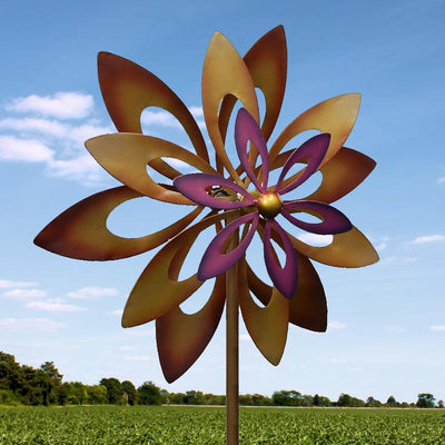 Dancing Sunflower Garden Windmill Garden Spinner - crazydecor