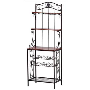 Bakers Rack Wine Storage Rack - crazydecor